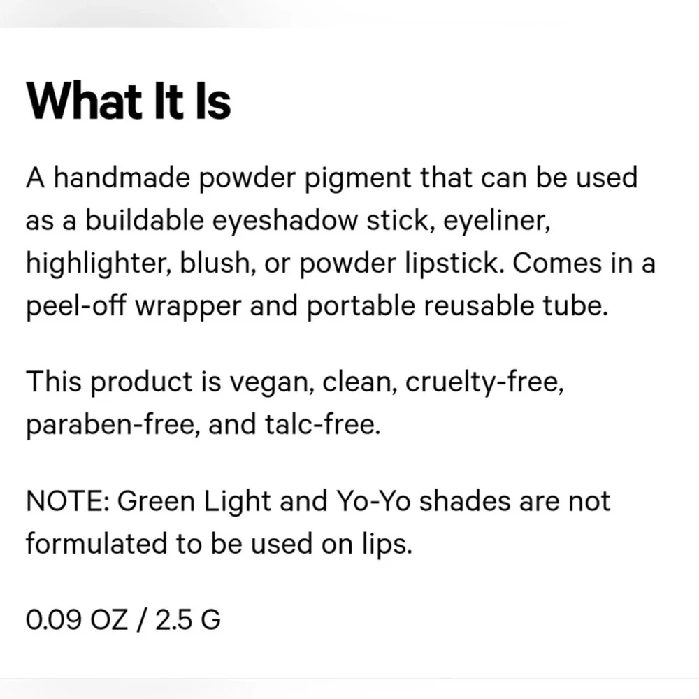 Milk Makeup Color Chalk in Trampoline Multi-Use Buildable Full Size